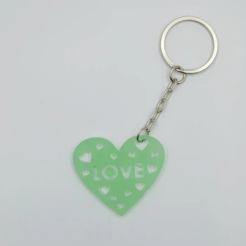 Брелок светящийся Magic Shine Сердце Love Бирюзовый (4.11-7)