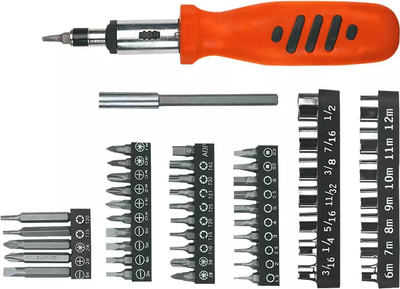 Wkrętak Top Tools z końcówkami 52 szt 39D357 (5902062053107)