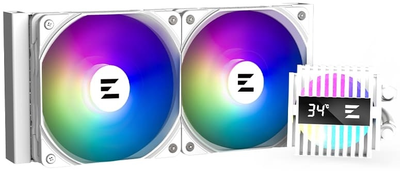 Система рідинного оxолодження Zalman Alpha 2 A24 ARGB, LGA1700, 1200, 115x, AM5, AM4, TDP 320W, білий (ALPHA2A24WHITE)