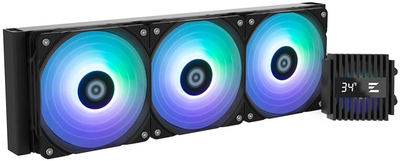Система рідинного оxолодження Zalman Alpha 2 A36 ARGB, LGA1700, 1200, 115x, AM5, AM4, TDP 360W, чорний (ALPHA2A36BLACK)