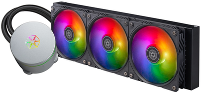 Система рідинного оxолодження SilverStone IceMyst IM360-ARGB, LGA1700, 2066, 2011, 1200, 115x, AM5, AM4, TDP300W, чорний (SST-IM360-ARGB)