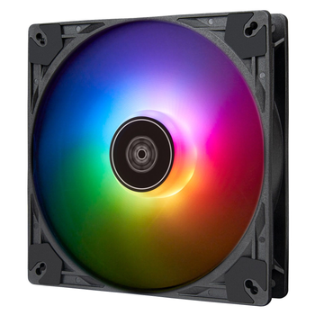Корпусний вентилятор SilverStone Vista VS140B ARGB, 140мм, 1600rpm, 4pinPWM, 3pin +5VARGB, 30.8dBa, чорний