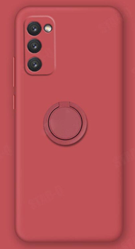 Силиконовый чехол Soft Touch с кольцом-держателем для Samsung Galaxy S20 FE Малиновый