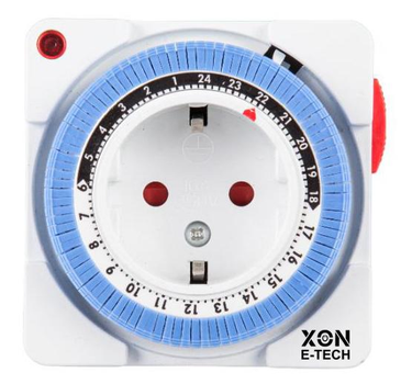 Розетка с таймером электро-механическая суточная XON E-Tech SwitchTimer X234 16А 230В Белая (XSTLA012415W 7317)