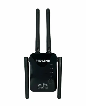 Ретранслятор-маршрутизатор Pix-Link X300R4 300Мбіт/с 2.4 ГГц Чорний (XNRWSW020403W 5542)