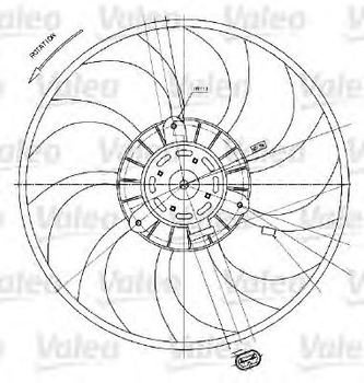 698424 VALEO ВЕНТИЛЯТОР РАДІАТОРА Valeo (698424)