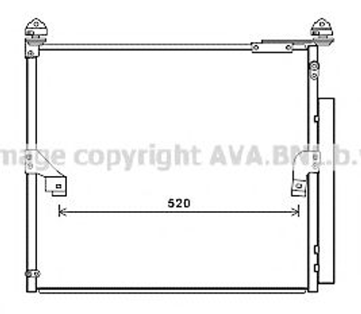 TO5657D AVA Радіатор кондиціонера LAND CRUISER PRADO 2.8 D-4D 18- Ava (TO5657D)