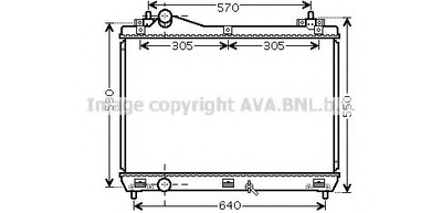 SZ2104 AVA радіатор охолодження Grand Vitara II 2.0/2.4 05- Ava (SZ2104)