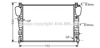 MSA2309 AVA Радіатор охолодження S-Class W220 3.2/6.0 99- Ava (MSA2309)