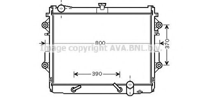 TO2491 AVA Радіатор охолодження LEXUS LX 570 (07-) (вир-во AVA) Ava (TO2491)