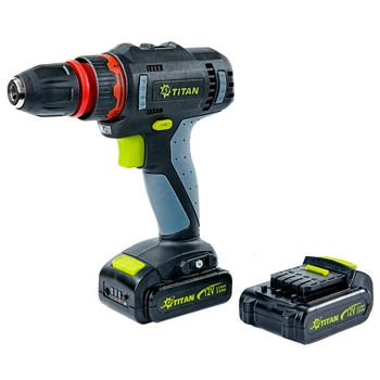Дрель-шуруповерт аккумуляторный Titan PDS121S SET (02201905186)