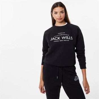 Толстовка Jack Wills Hunston Graphic Crew Neck Black, S (44) (11871580)