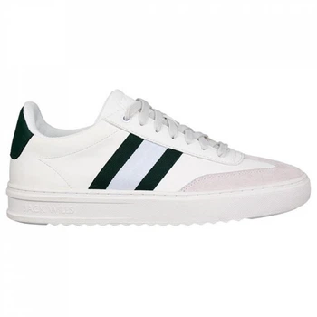 Кроссовки Jack Wills Stripe Trainer White/Green, 43 (280 мм) (11743841)