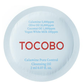 Гидрофильное масло с каламином для очистки пор Tocobo Calamine pore Control Cleansing Oil 2 ml (пробник)