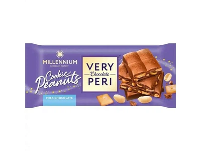 Шоколад MILLENNIUM VERY PERI 100г молочний з начинкою, печивом та арахісом