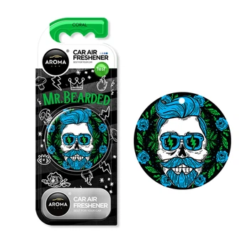 Ароматизатор Aroma Car Mr.Bearded Coral сухой для автомобиля освежитель воздуха парфюмированный (LI-D_22-O)