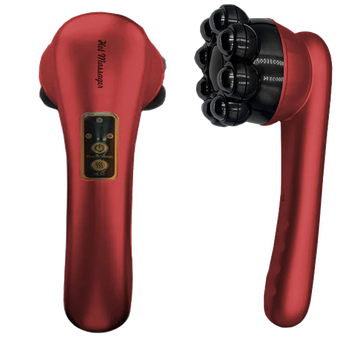 Инфракрасный антицеллюлитный вибромассажер с подогревом Magnetic Heat Massager Красный