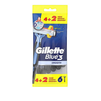 Станок Gillette 3 леза 6 шт. (1087)