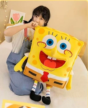 Мягкая игрушка обнимашка Sponge Bob Губка Боб Квадратные Штаны 70 см My Kigu Плюшевый Желтый (9073/70)