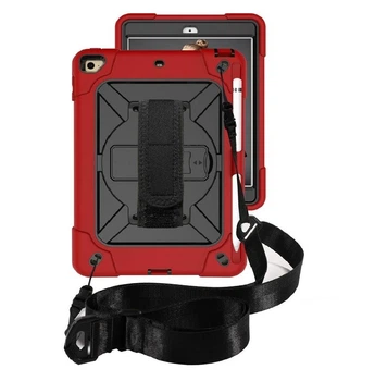 Чехол ARM Cover Apple iPad Mini 1 2 3 (7.9") защитный с ремнём и подставкой 360° Black/Red