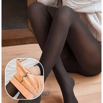 Утепленные колготки с эффектом капрона (one size) 100d