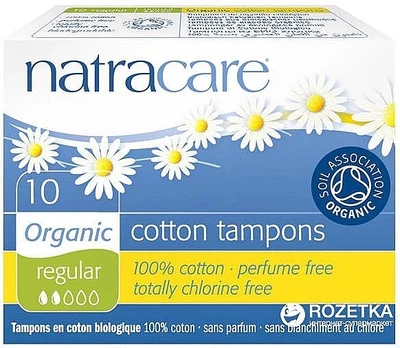 Тампоны органические, 10 шт. - Natracare Organic Tampons Regular 10шт (1279258-148457)