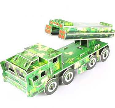 3D пазл HIMARS трёхмерный конструктор KORNI объемный ракетная установка 28*21 (II) 33545