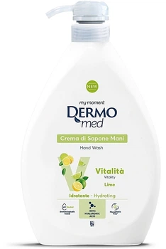 Крем-мыло для рук "Лайм" - Dermomed Vitality Lime Hand Wash 1000ml (1377941-20983518)