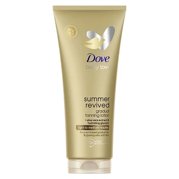 Лосьон-автозагар для тела от светлого до среднего - Dove Body Love Summer Revived Light To Medium Skin Body Lotion 200ml (1308655-16999795)