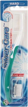 Зубна щітка "Silver Care Plus" жорстка, зелена - Silver Care (286787-21309181)