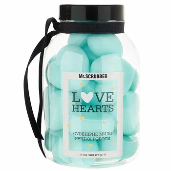 Парфумоване мило ручної роботи - Mr.Scrubber Love Hearts Blue 17шт (1377470-23606563)