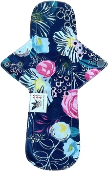 Многоразовая прокладка для менструации Макси, 5 капель, розы на синем - Ecotim For Girls (1398074-23172869)
