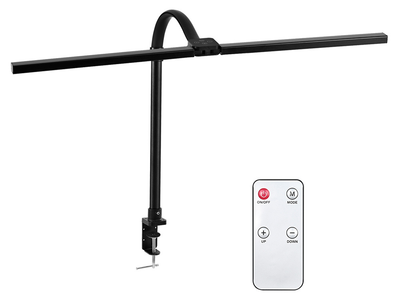 Настольная светодиодная лампа Mealux DL-1025 Black с пультом 24W 1000lm 2700-6500К 220V (DL-1025 + remote Black)