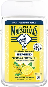 Гель для душу "Мімоза та лимон" - Le Petit Marseillais Extra Gentle Shower Gel Mimosa & Bio Lemon 250ml (1341421-16224906)