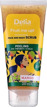 Скраб для обличчя та тіла "Манго" - Delia Fruit Me Up! Moisturizing Face And Body Scrub Mango 200ml (1188395-140660)