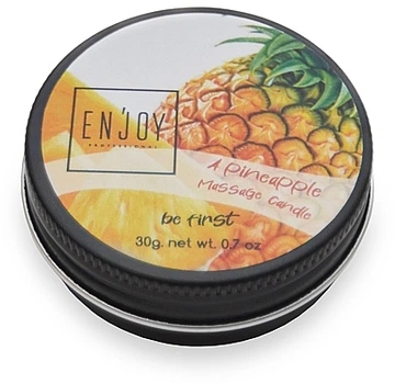 Фруктовая массажная свеча "Ананас" - Enjoy Professional Be First Massage Candle Pineapple 30g (1324445-4403620)
