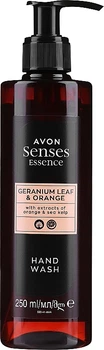 Рідке мило для рук "Герань та апельсин" - Avon Senses Geranium Leaf & Orange Hand Wash 250ml (1338578-18564243)
