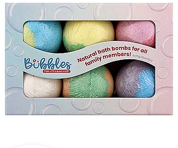 Набор бомбочек для ванны, 6 шт. - Bubbles Natural Bombs For All Family Members 690g (1152301-136911)