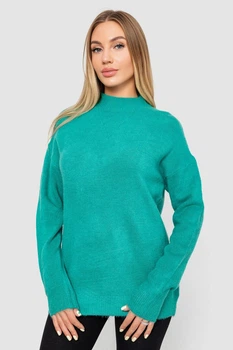 Свитер женский шерстяной, цвет зеленый, 244R0390, AGER, размер L-XL