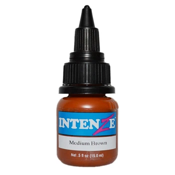Тату краска Intenze Medium Brown 15мл USA