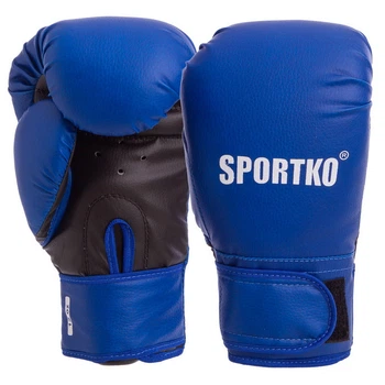 Перчатки боксерские SPORTKO PD-2 12 унций синий