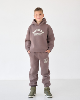 Теплый костюм для мальчика Bosskids (2207-1мок) Рост 128 см Капучино