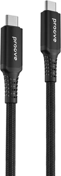 Кабель Proove Speed Line Type-C to Type С 240 Вт USB 4.0 1 м Black (557700001)
