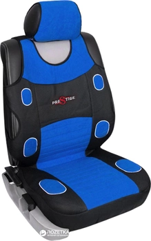 Накидка на сидіння Milex Prestige чорно-синя, повний комплект (AG-7250/3)