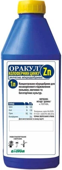 Оракул колофермін Цинку, концентроване мікродобриво 1л