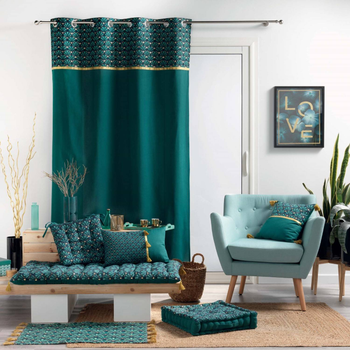 Штора Douceur d'intérieur Artchic морская 140 x 240 см (3574386092036)