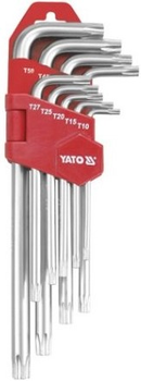 Zestaw kluczy Torx długich Yato 9 sztuk T10-T50 YT-0512 (5906083905124)