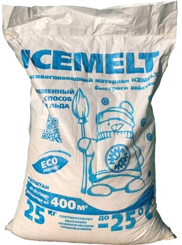 Антигололедный реагент Айсмелт (Icemelt) ВСВ ПЛЮС Украина сухой 25 кг