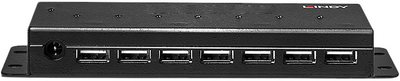 USB-хаб Lindy 7 Port USB 2.0 Metal Black (42794)