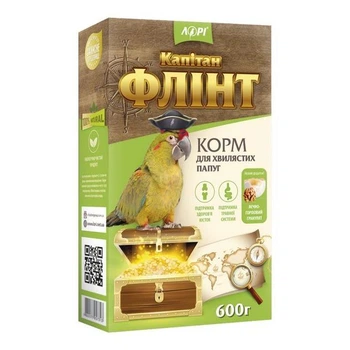 Корм папуг Лорі Флінт з йодом (хвилясті) 600гр зелен